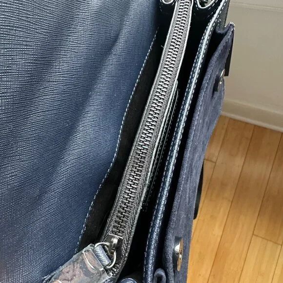 NWT Botkier Cobble Hill Medium Leather & Suede Crossbody
